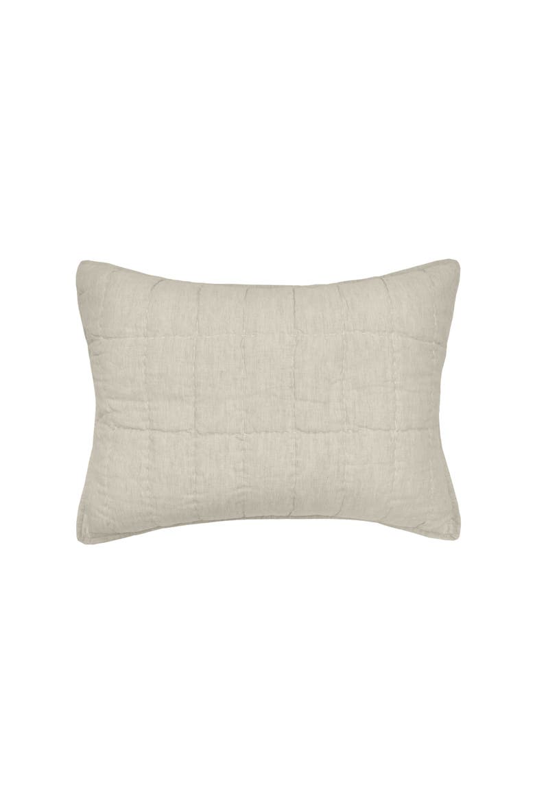Odine Natural Standard Pillow Sham, Main, color, Beige