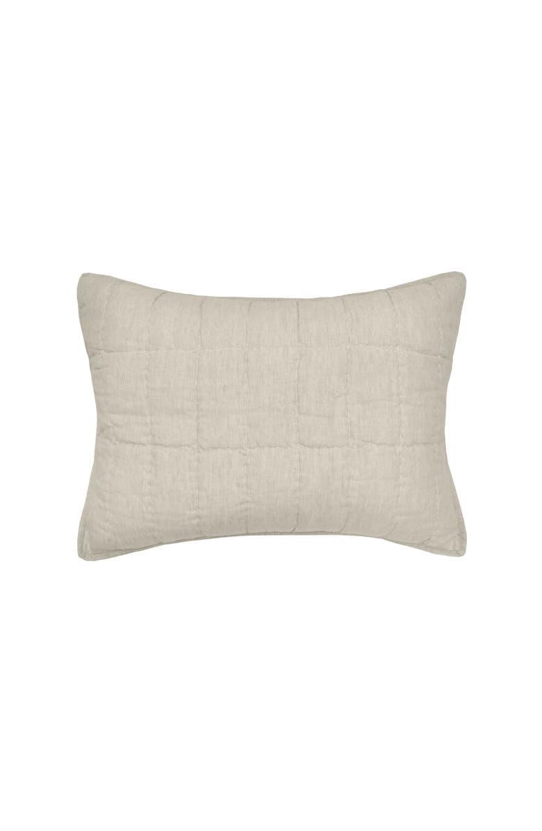 ELISABETH YORK Odine Natural Standard Pillow Sham, Main, color, Beige