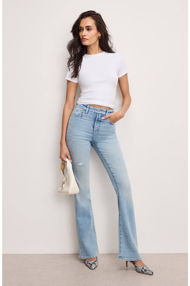 Good Classic High Waist Bootcut Jeans, Alternate, color, INDIGO960