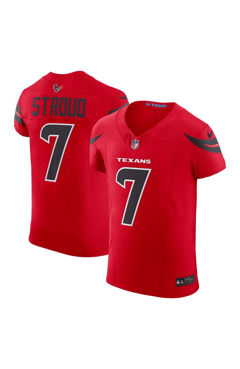 Nike Men's Nike C.J. Stroud Red Houston Texans Alternate Vapor F.U.S.E. Elite Jersey, Main, color, Red