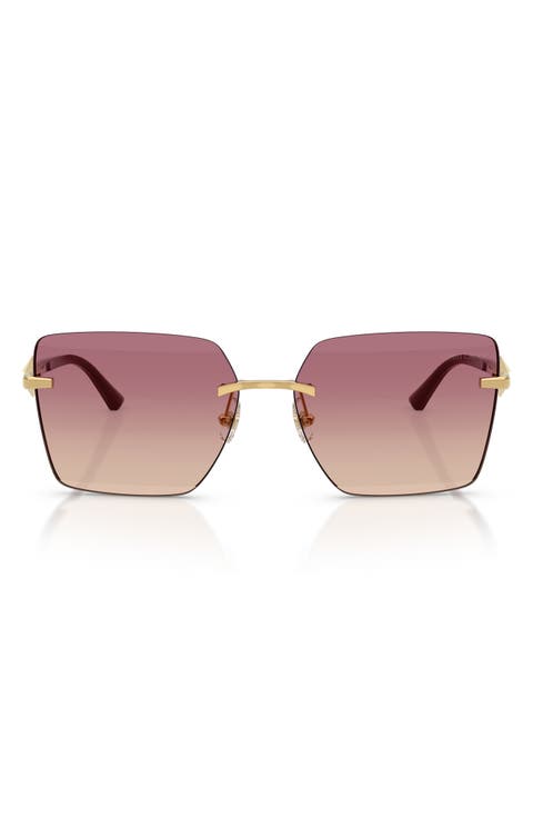 59mm Gradient Square Sunglasses