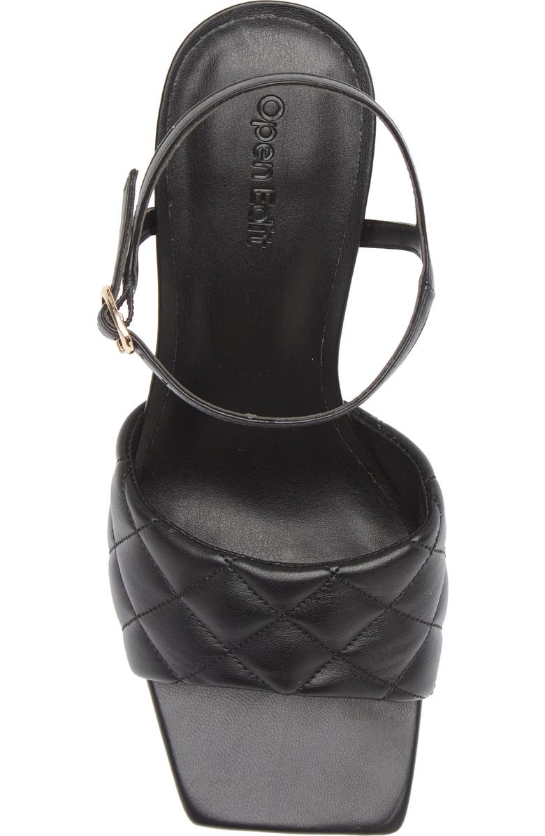 Open Edit Austyn Quilted Sandal, Alternate, color,