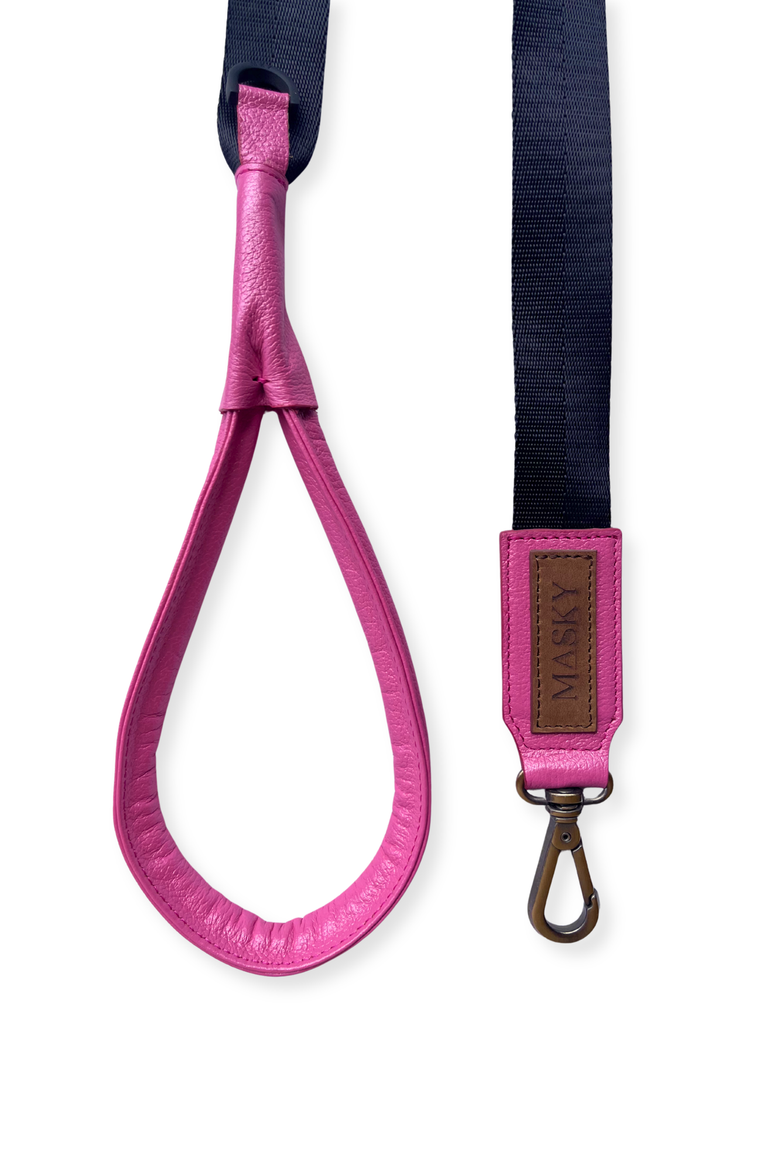 Noir Leash, Alternate, color, Bright Pink