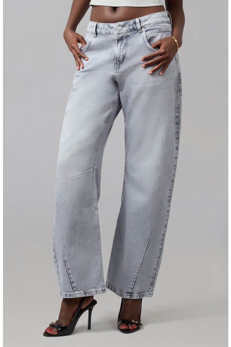 Lennox High Rise Barrel Jeans, Alternate, color, MONOCHROME