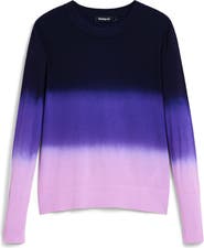 Desigual Ombré Fine Gauge Crewneck Sweater