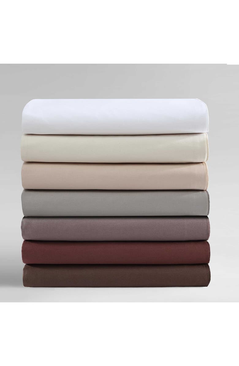Calvin Klein Pearl Edge 300 Thread Count Sateen Sheet Set, Alternate, color, Elk Brown