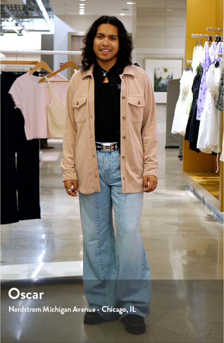 Longline Sweatshirt Knit Shacket, sales video thumbnail