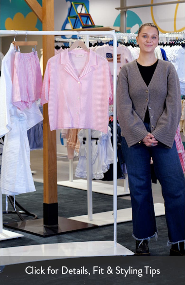 Sabine Stripe Seersucker Pajamas, sales video thumbnail