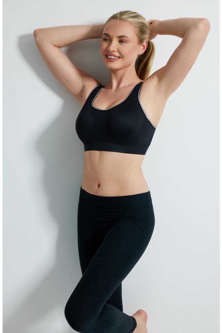 Sydney Underwire High Impact Sports Bra, Alternate, color, BLACK