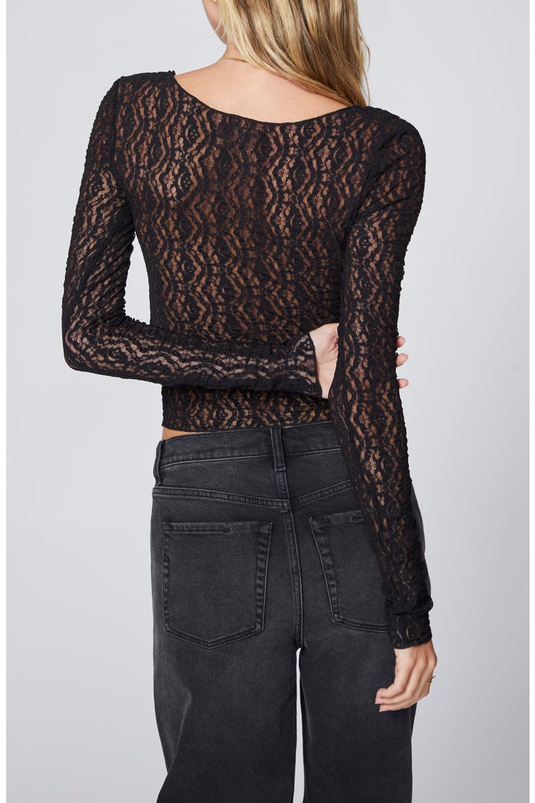 Lace Top, Alternate, color, BLACK