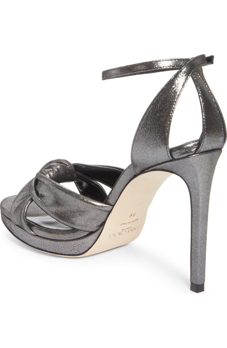 Jimmy Choo Rosie Ankle Strap Sandal, Alternate, color, Anthracite