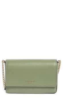 Kate Spade New York morgan leather wallet on a chain