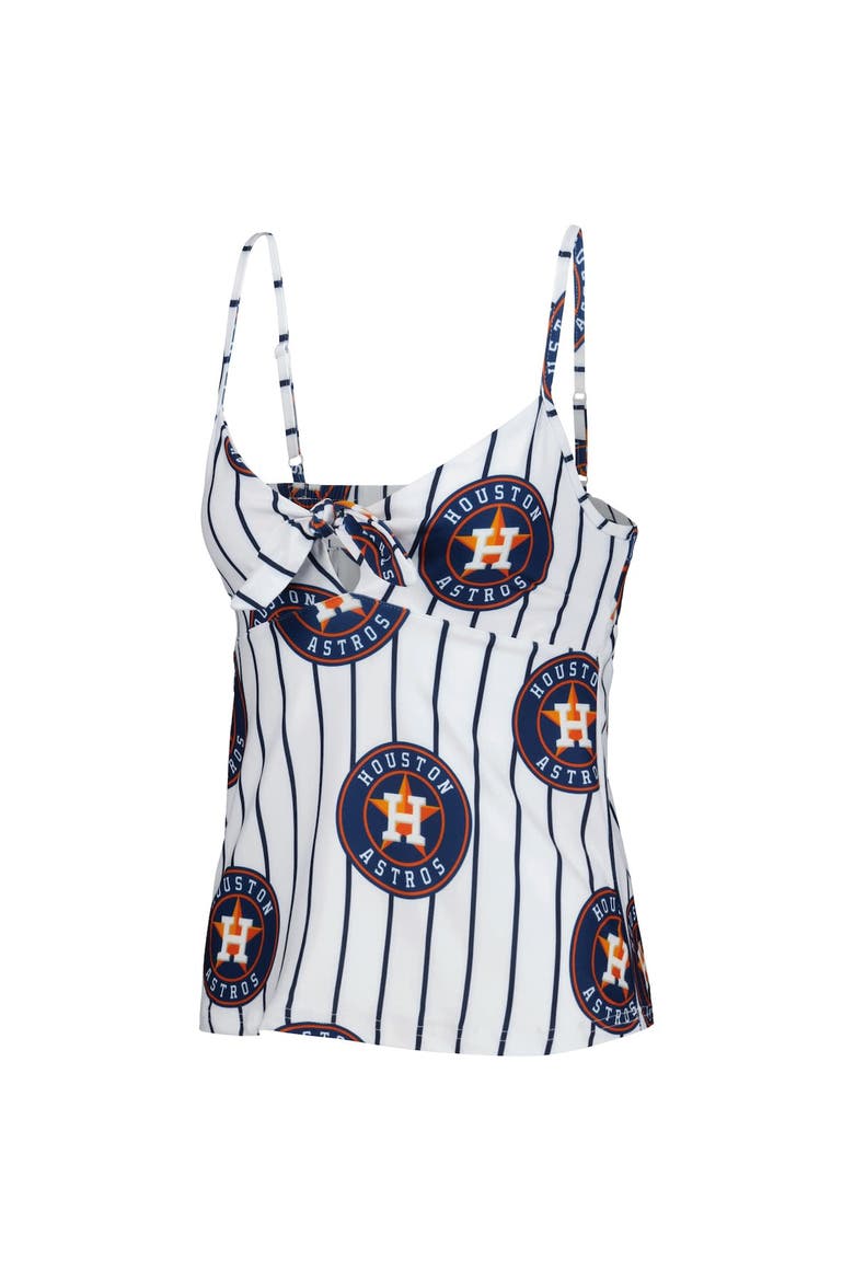 Women's Concepts Sport White Houston Astros Reel Allover Print Tank Top & Shorts Sleep Set, Alternate, color, White