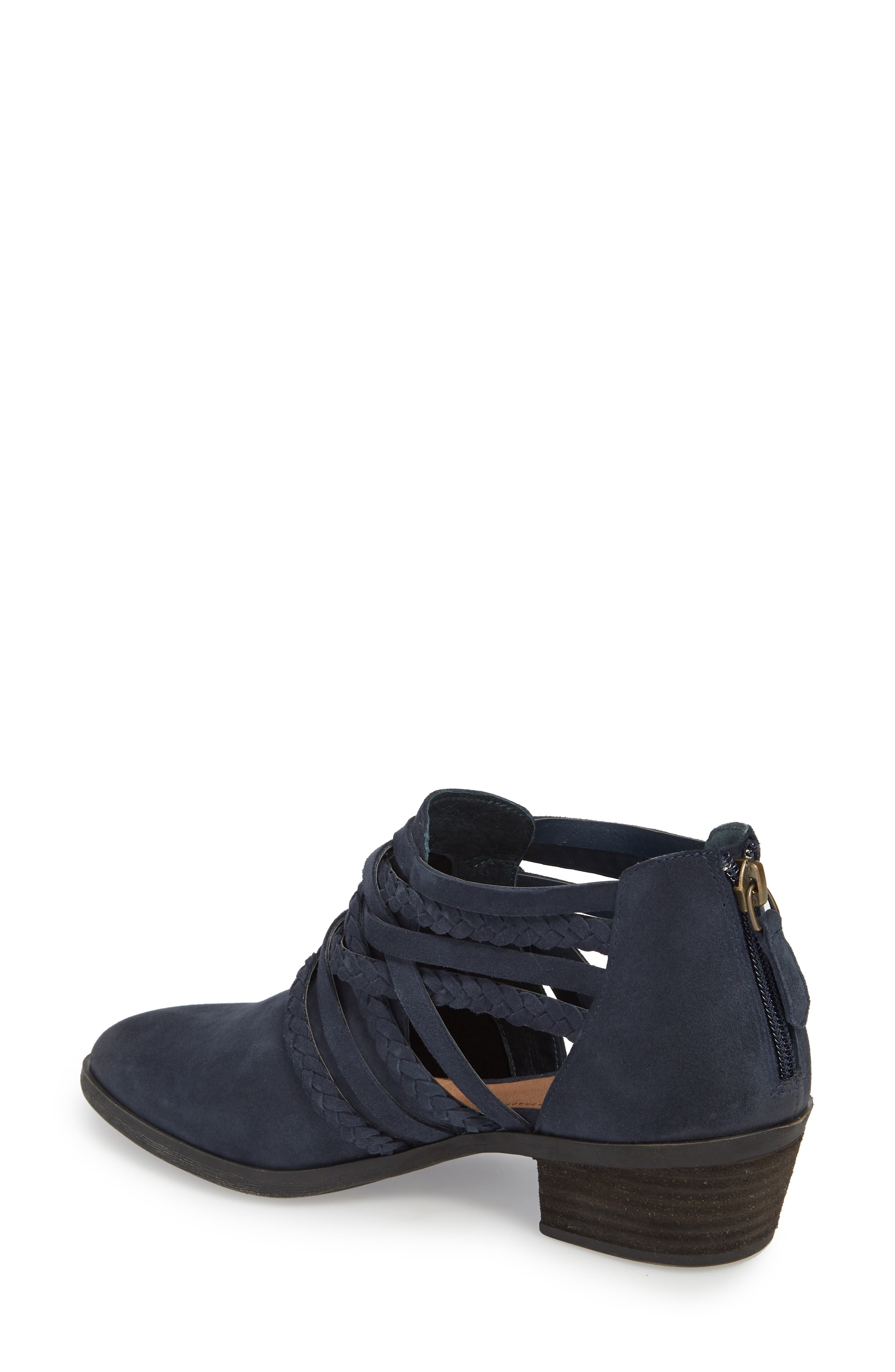 Liam Braided Bootie, Alternate, color, NAVY SUEDE