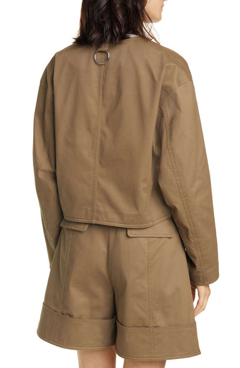 Tibi Myriam Crop Stretch Twill Jacket, Alternate, color,