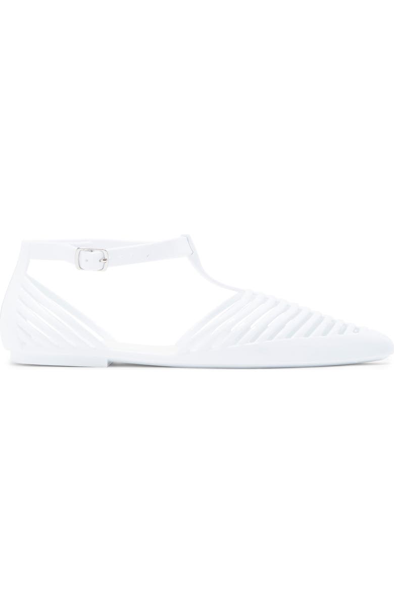 Jeffrey Campbell Squeaky Jelly Flat, Alternate, color, White