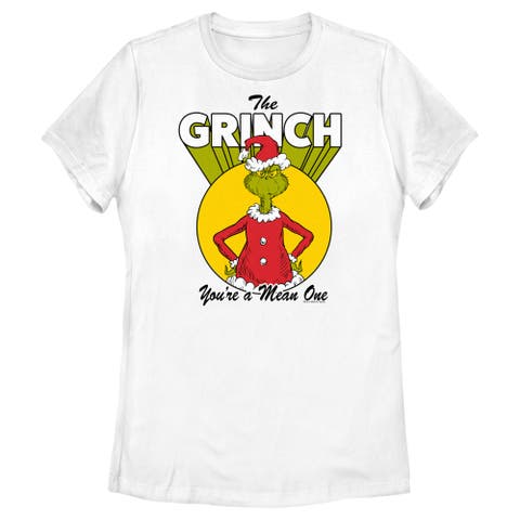 Women's The Grinch Christmas Grinch You're a Mean One  Graphic T-Shirt