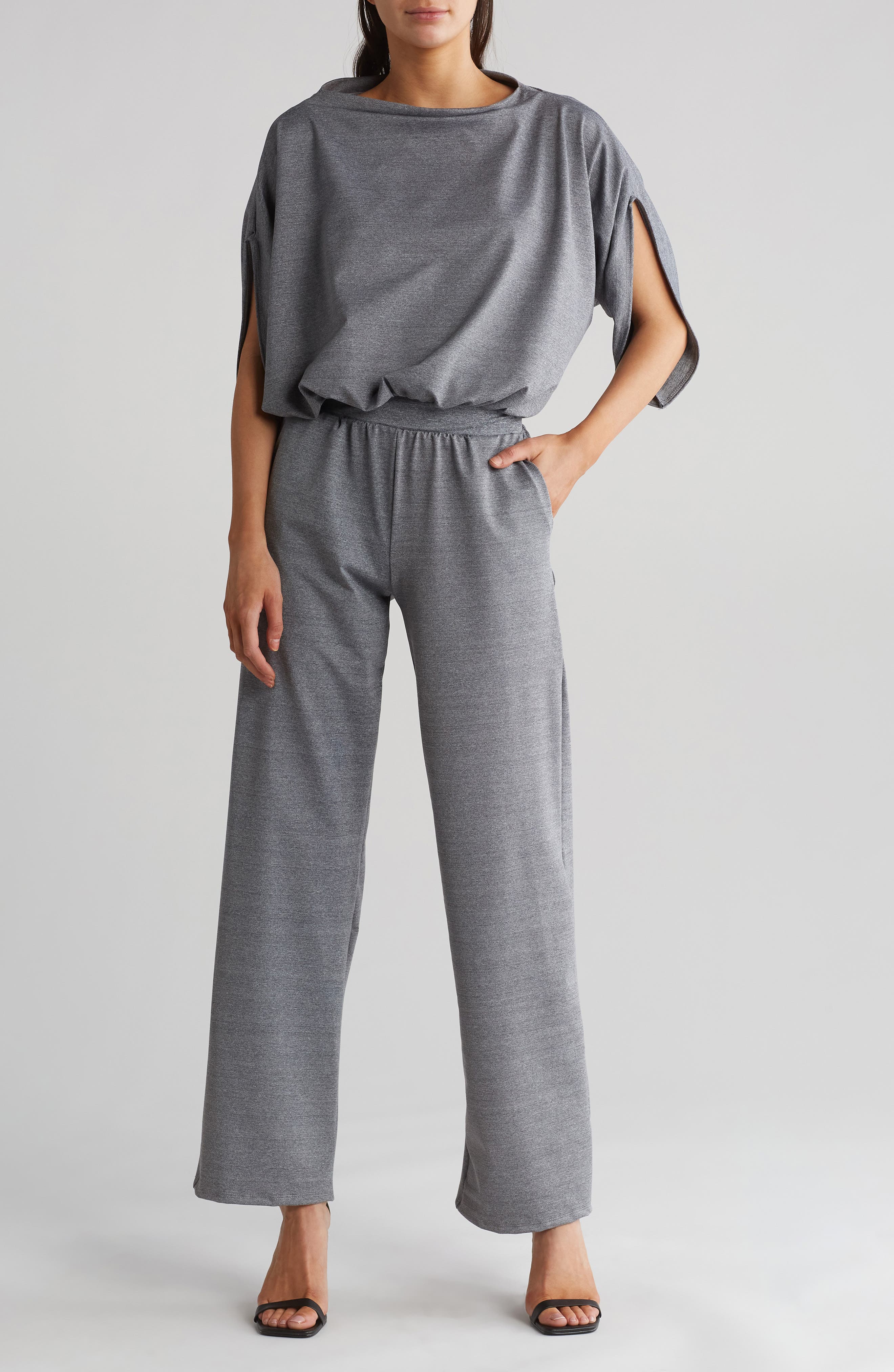 GO COUTURE Dolman Sleeve Crop Jumpsuit