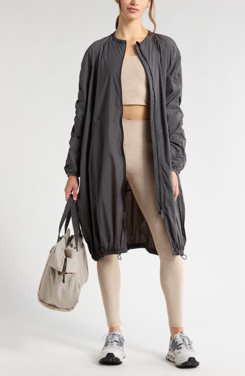 Zella Parachute Duster Jacket In Grey Forged
