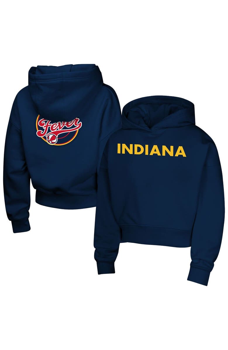 Outerstuff Girls Youth Navy Indiana Fever Top Closer Fashion Pullover Hoodie, Main, color, Navy