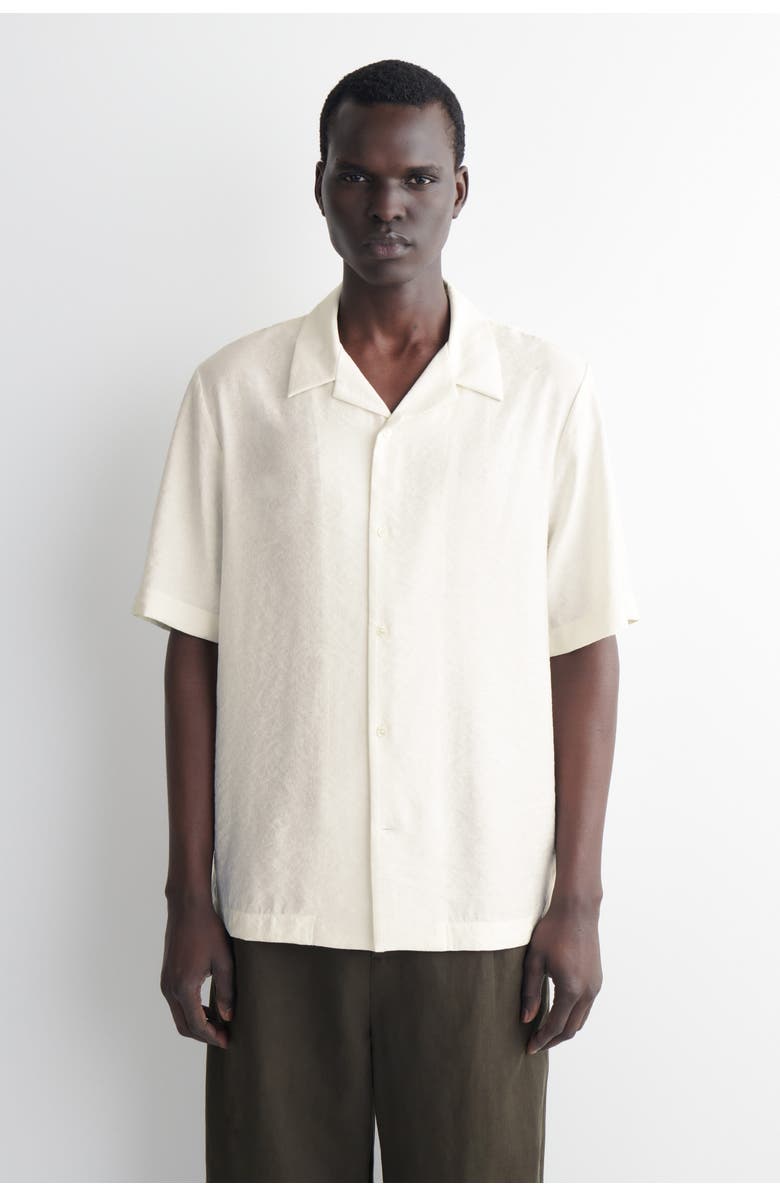 COS Camp-collar Shirt, Main, color, Cream