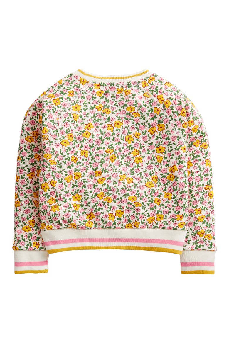 Kids' Floral Print Cotton Blend Sweatshirt, Alternate, color, VANILLA POD VINTAGE FLORAL