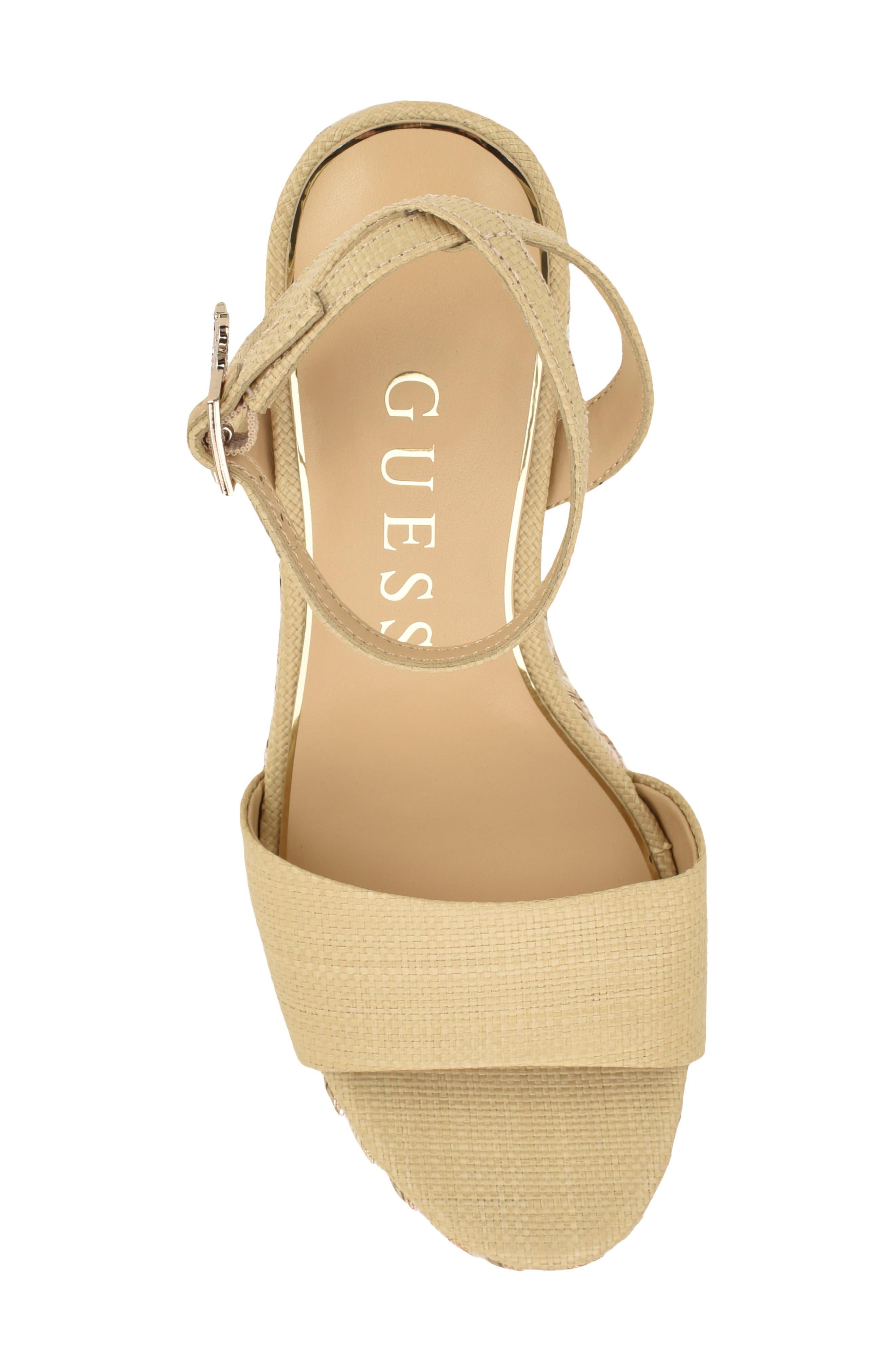 GUESS Everly Platform Wedge Sandal, Alternate, color, 