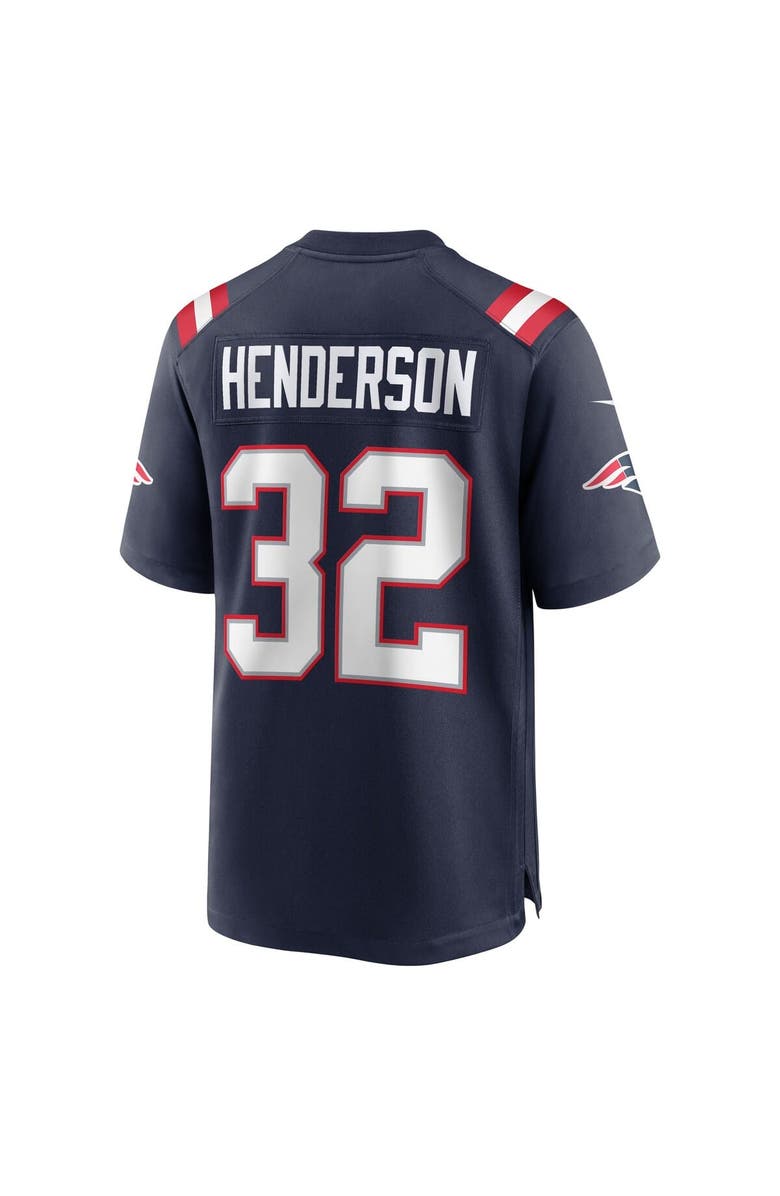 Nike Men's Nike TreVeyon Henderson Navy New England Patriots 2025 NFL Draft Game Jersey, Alternate, color, Navy