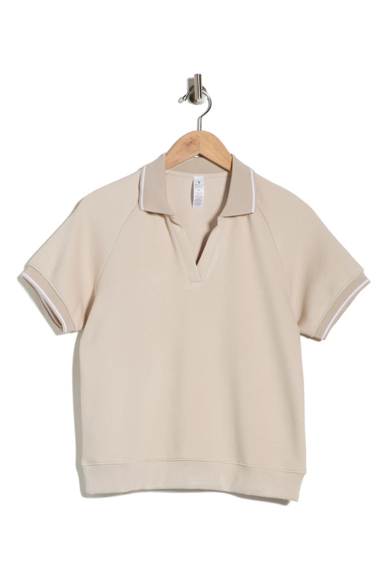 Luvie Pique Polo, Alternate, color, MIST SAND