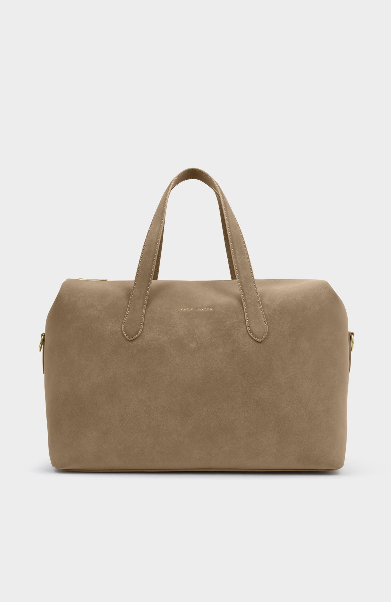 Katie Loxton Milan Suedette Cabin Bag, Main, color, Taupe