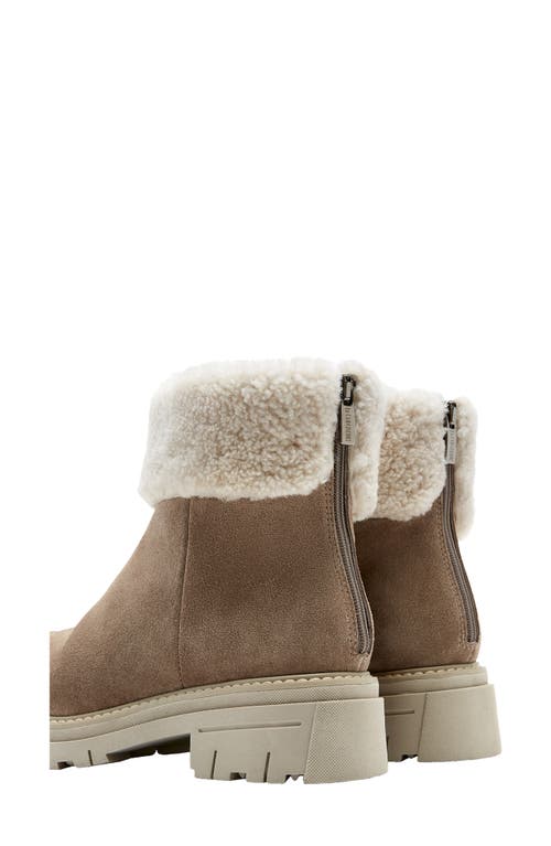 La Canadienne Dwayne Waterproof Genuine Shearling Cuff Bootie In Multi