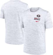 Nike Men's Nike White Georgia Bulldogs Velocity Stacked Performance T-Shirt