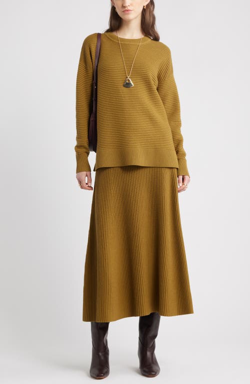 Nordstrom Cotton & Cashmere Ottoman Sweater In Brown