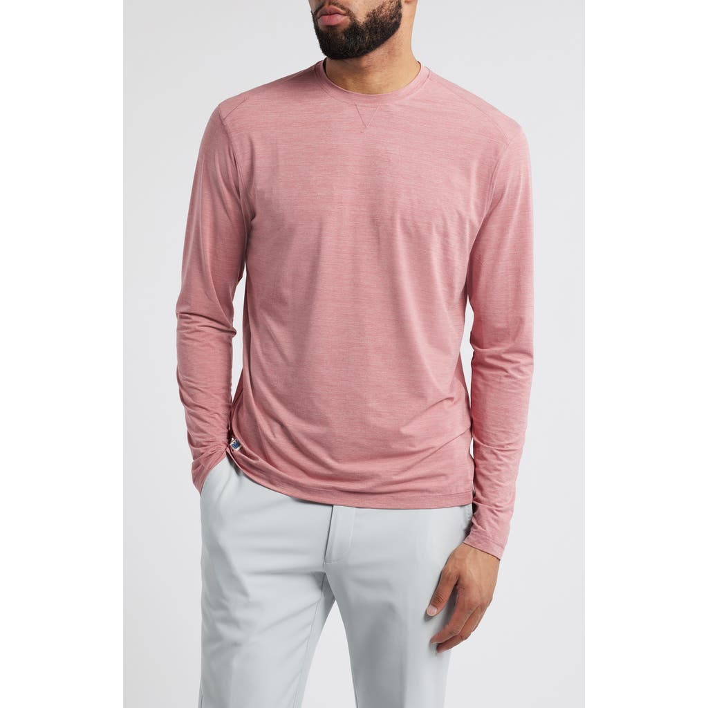 Johnnie-o Basin Long Sleeve Performance T-shirt In Mauvewood