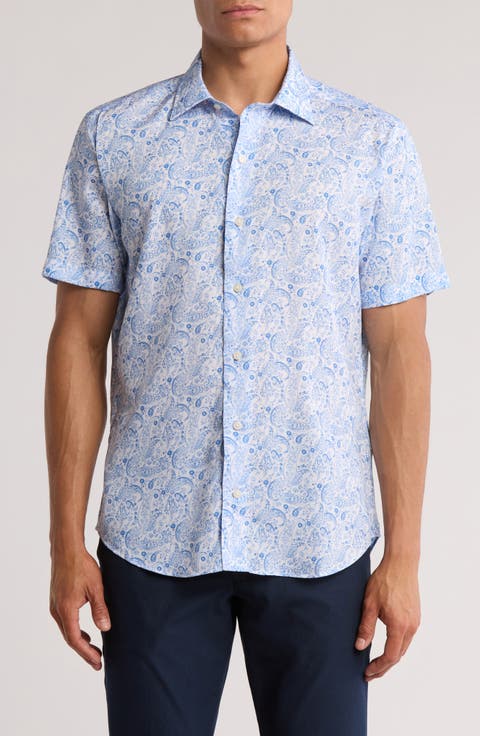 Paisley Short Sleeve Sport Shirt