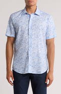 David Donahue Paisley Short Sleeve Sport Shirt