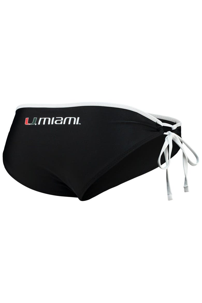 Women's G-III 4Her by Carl Banks Black Miami Hurricanes Perfect Match Bikini Bottom, Alternate, color, Black