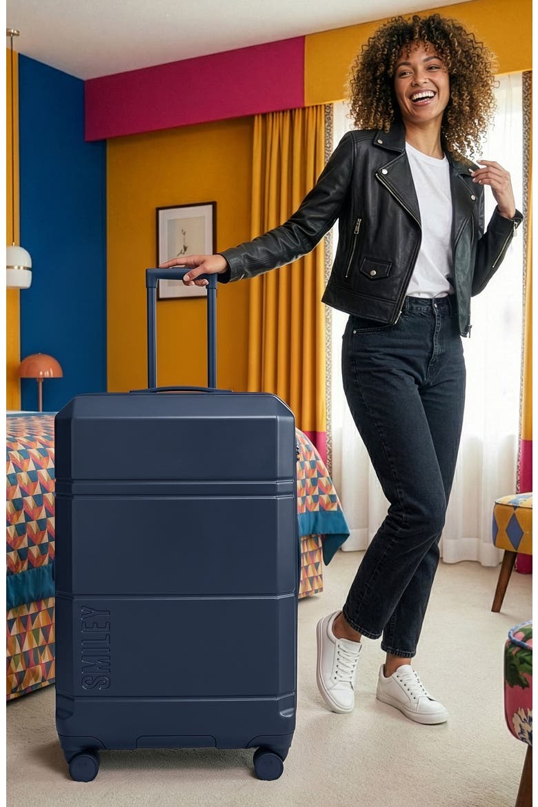Cheerful Cruiser 3-Piece Expandable Hardside Spinner Luggage Set | Navy, Alternate, color, Navy