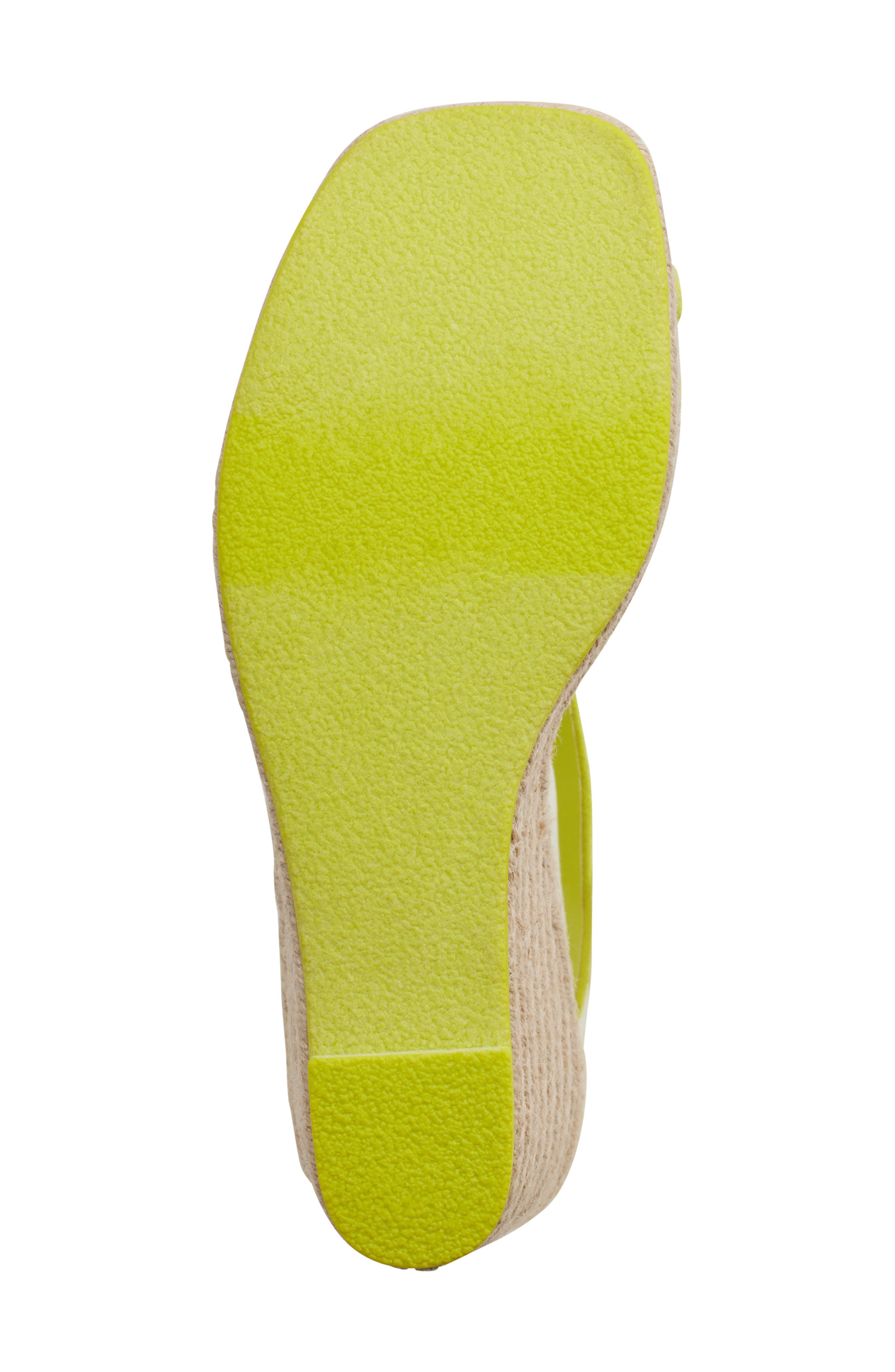 DKNY Maryn Espadrille Platform Wedge Sandal, Alternate, color, Fluo Yellow