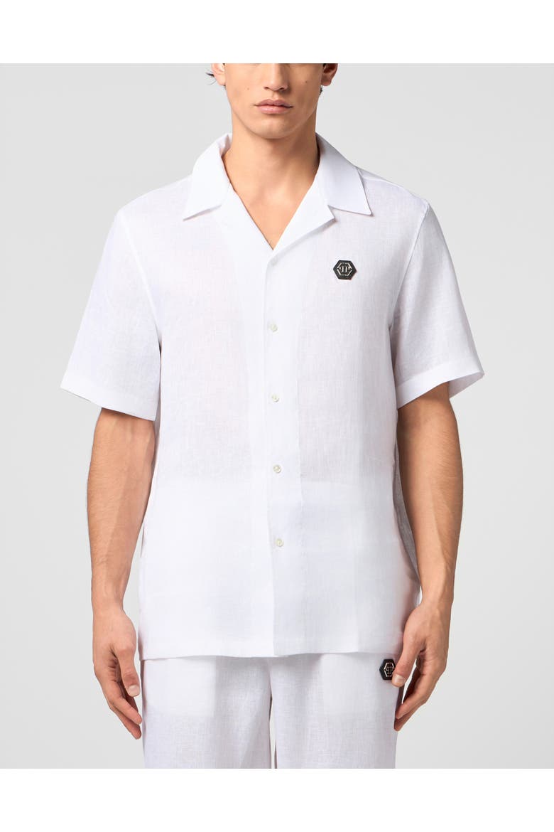 Bowling Shirt Basic Men, Main, color, OffWhite