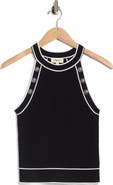 L'AGENCE Rosemary High Neck Button Tank