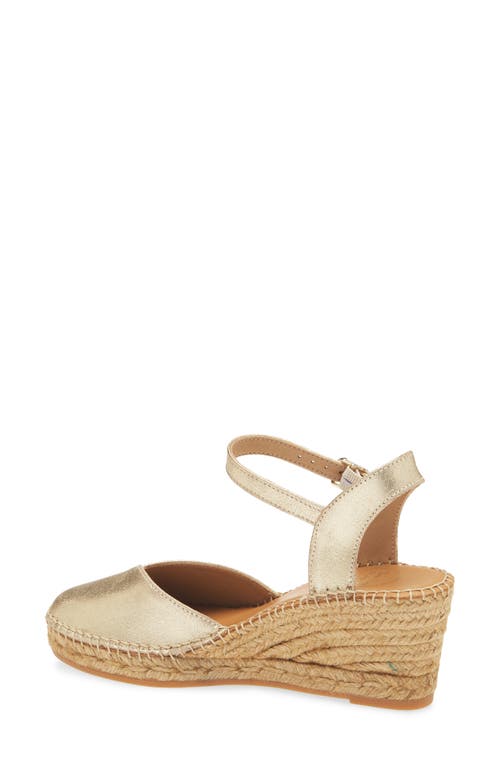 Toni Pons Bianca Espadrille Wedge In Champagne