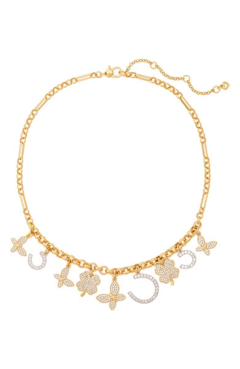 Kate Spade New York manifest statement necklace, Main, color, 
