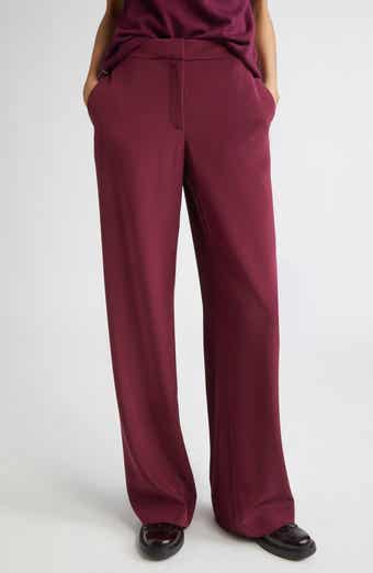 Lafayette 148 New York Sullivan Silk Stretch Crepe de Chine Pants