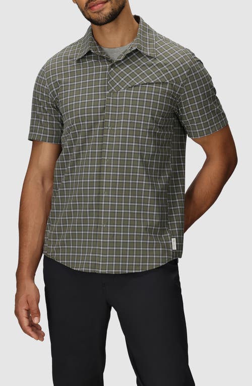 Outdoor Research Astroman Short Sleeve Sun Shirt in Ranger Green Plaid  product