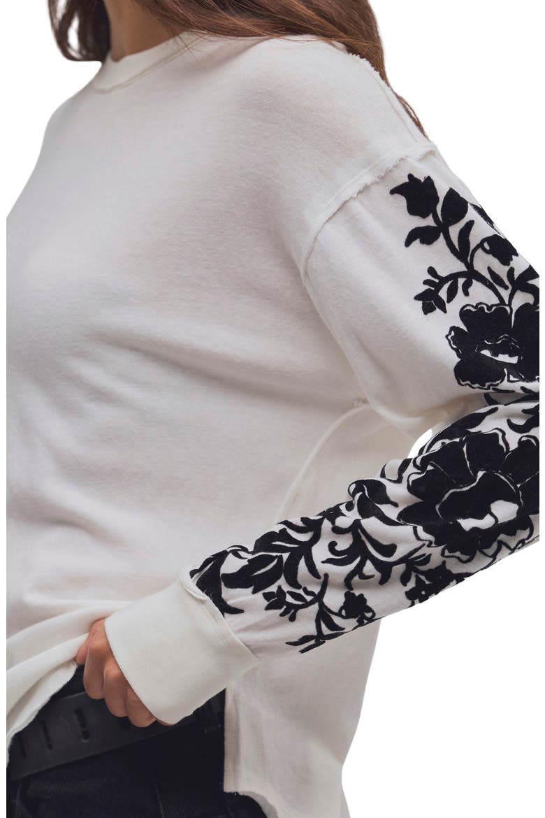 Flora Graphic Long Sleeve T-Shirt, Alternate, color, DUST COMBO
