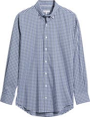 Peter Millar Felix Crown Lite Gingham Check Performance Twill Button-Down Shirt