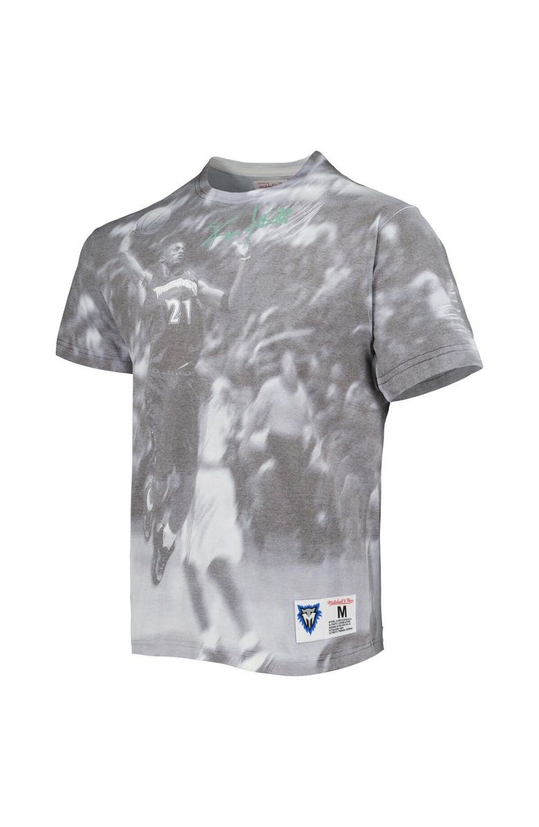 Mitchell & Ness Men's Mitchell & Ness Kevin Garnett Heather Gray Minnesota Timberwolves Above The Rim T-Shirt, Alternate, color, Gray