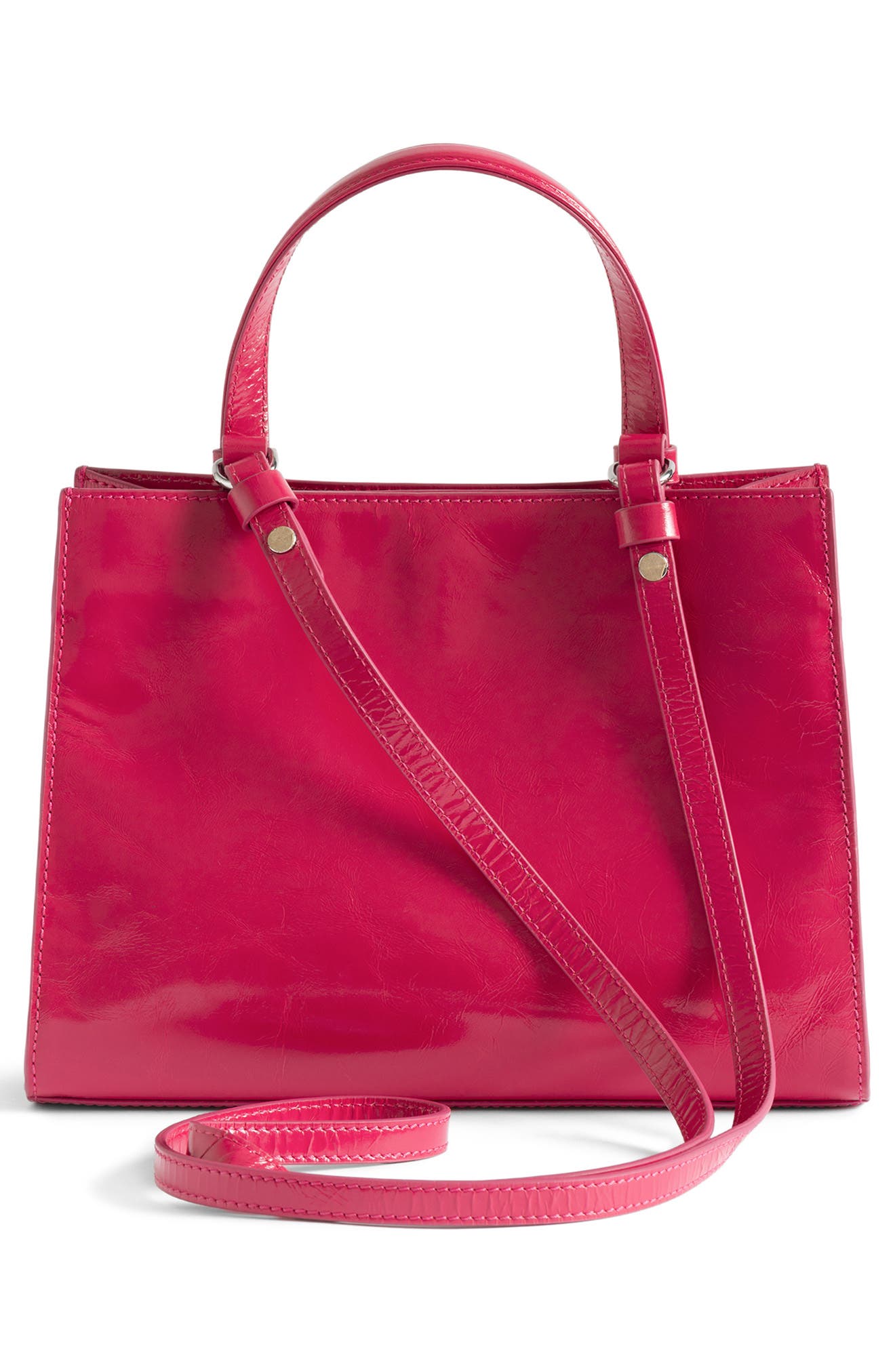 Jack Patent Leather Shoulder Bag, Alternate, color, PODIUM
