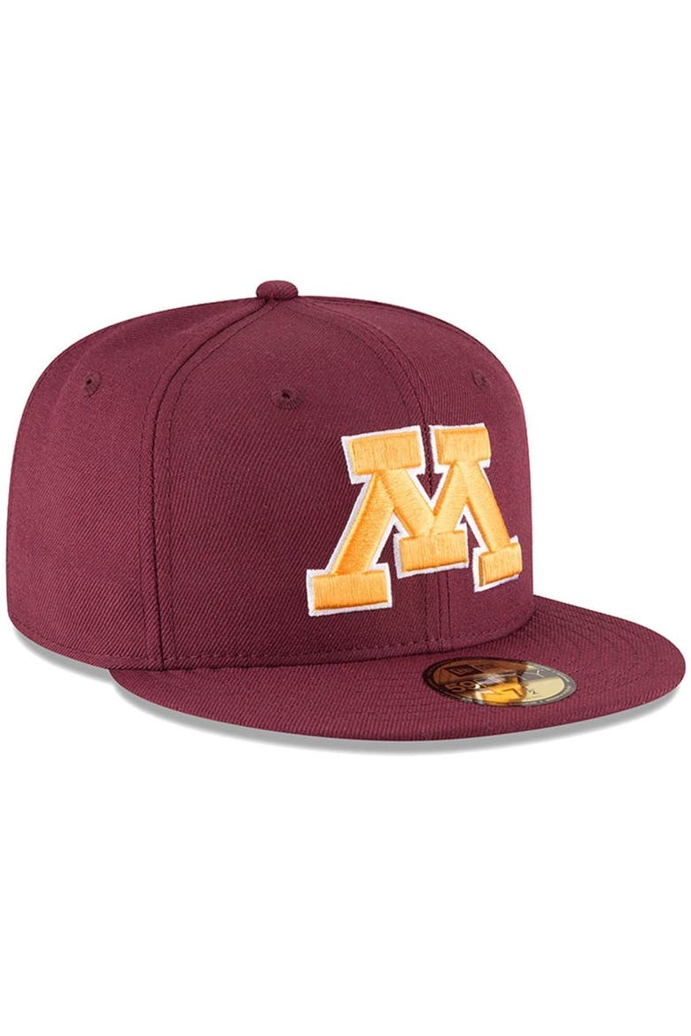 Men's New Era Maroon Minnesota Golden Gophers Basic 59FIFTY Fitted Hat, Alternate, color, MAROON
